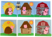 Load image into Gallery viewer, The three little pigs and a big bad wolf