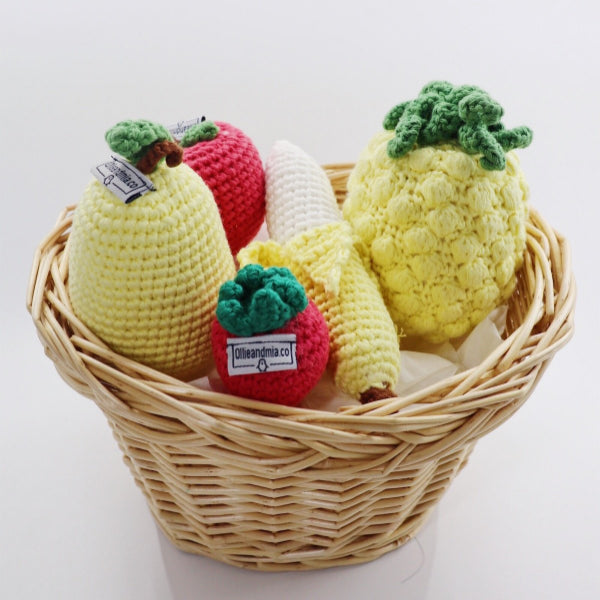 Knitted Fruits Set (5 pcs) - Ollie and Mia